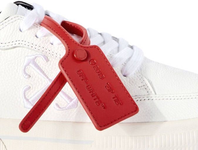 Off-White Vulcanized contrasterend-tag sneakers Wit