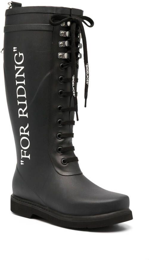 Off-White Wellington laarzen Zwart