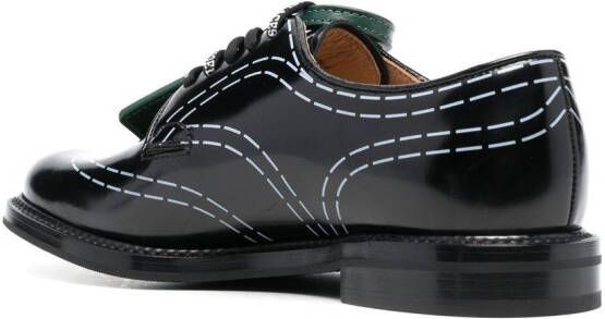 Off-White x Church's Shannon derby schoenen Zwart
