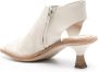 Officine Creative 80mm Stacie leren sandalen Beige - Thumbnail 3