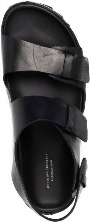 Officine Creative Agora sandalen met dubbele bandjes Zwart