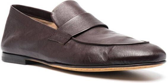 Officine Creative Airto leren loafers Bruin