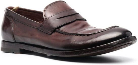 Officine Creative Anatomia leren loafers Rood