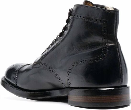 Officine Creative Brogue enkellaarzen Zwart