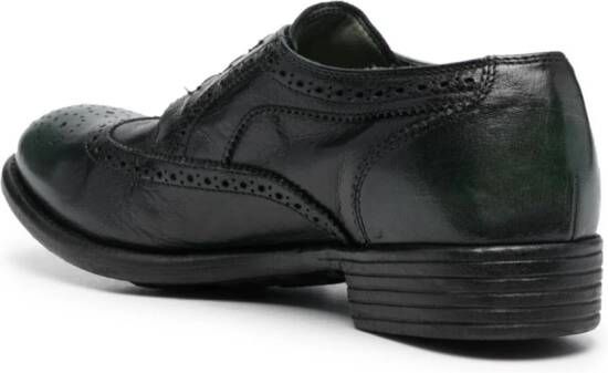 Officine Creative Calixte 035 geperforeerde Oxford schoenen Zwart