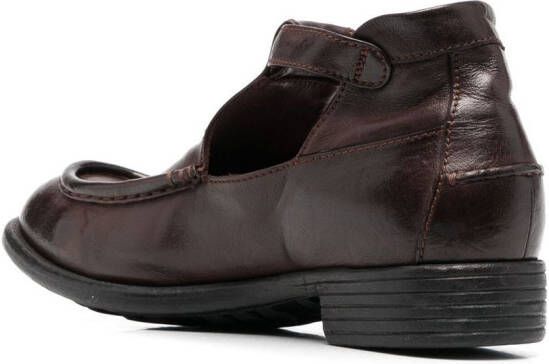 Officine Creative Calixte loafers met lage hak Bruin