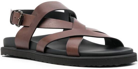 Officine Creative Charrat leren sandalen Bruin