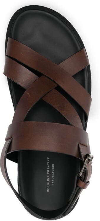 Officine Creative Charrat leren sandalen Bruin