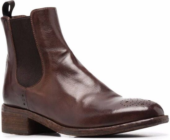 Officine Creative Chelsea leren laarzen Bruin