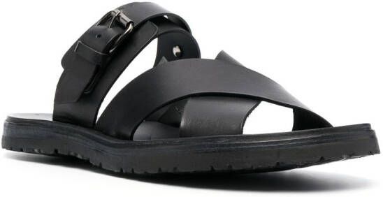 Officine Creative Chios 008 leren sandalen Zwart