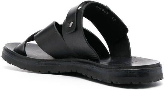 Officine Creative Chios 008 leren sandalen Zwart