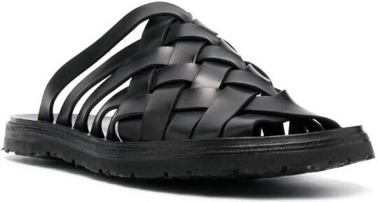 Officine Creative Chios 009 leren sandalen Zwart