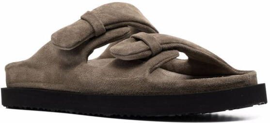 Officine Creative Chora sandalen met klittenband Grijs