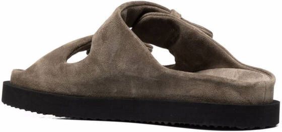Officine Creative Chora sandalen met klittenband Grijs