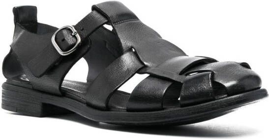 Officine Creative Chronicle leren sandalen Zwart