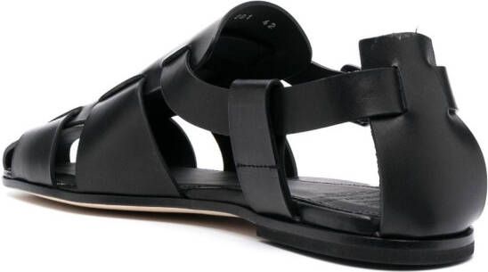 Officine Creative Fidel 001 leren sandalen Zwart