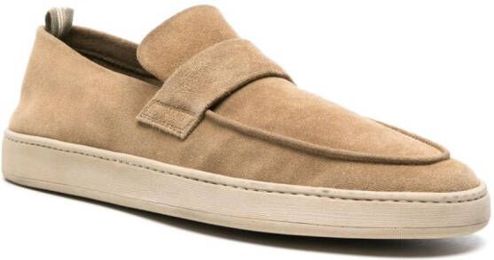 Officine Creative Herbie 001 suède loafers Beige