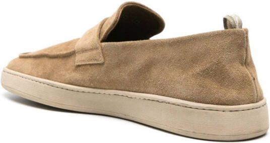 Officine Creative Herbie 001 suède loafers Beige