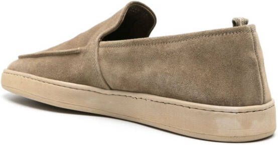 Officine Creative Herbie 006 suède loafers Beige