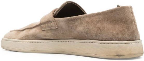 Officine Creative Herbie suède loafers Beige