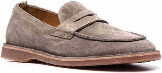 Officine Creative Kent 008 suède loafers Beige