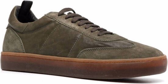 Officine Creative Kombine leren sneakers Groen