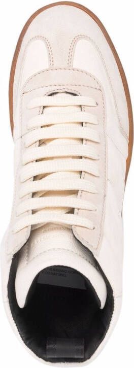 Officine Creative Kombined leren sneakers Beige