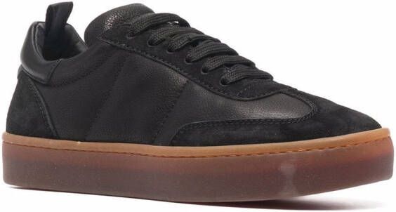 Officine Creative Kombined leren sneakers Zwart