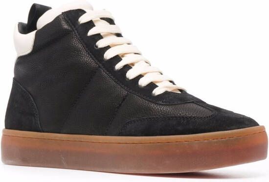 Officine Creative Kombined leren sneakers Zwart