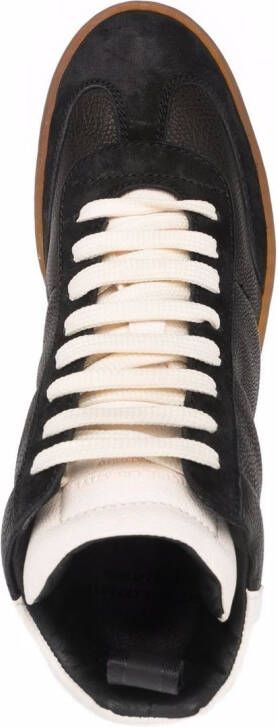 Officine Creative Kombined leren sneakers Zwart