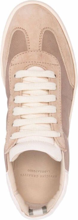 Officine Creative Kombined low-top sneakers Beige