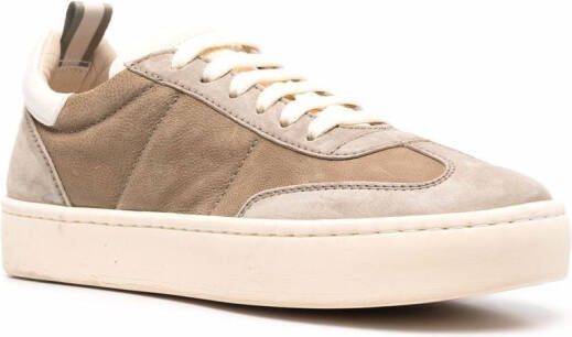 Officine Creative Kombined low-top sneakers Groen