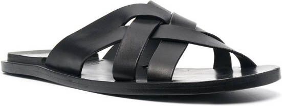 Officine Creative Kontaire leren sandalen Zwart