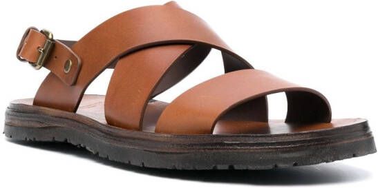 Officine Creative Kontaire 005 leren sandalen Bruin