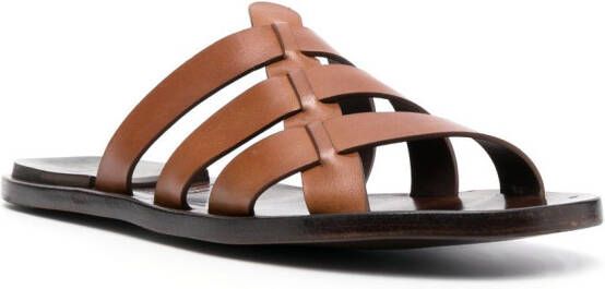 Officine Creative Kontaire leren sandalen Bruin