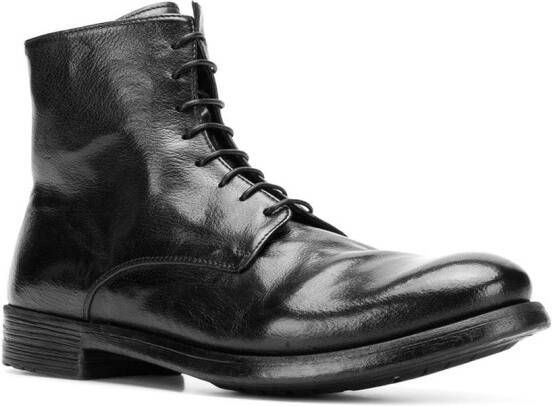 Officine Creative lace-up ankle boots Zwart