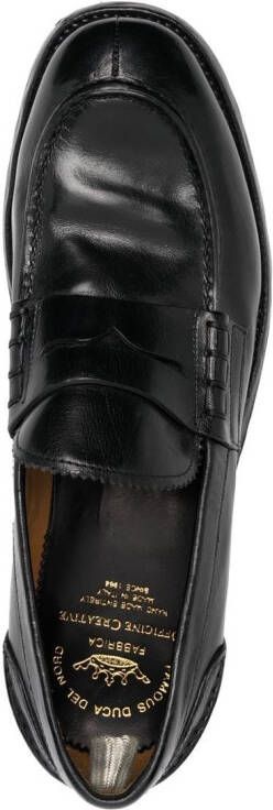 Officine Creative Leren loafers Zwart