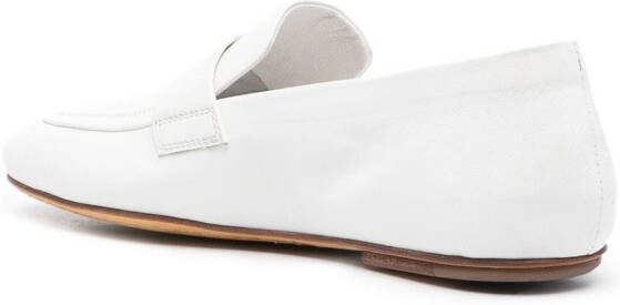 Officine Creative Leren penny loafers Wit