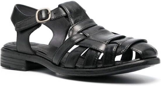 Officine Creative Leren sandalen Zwart