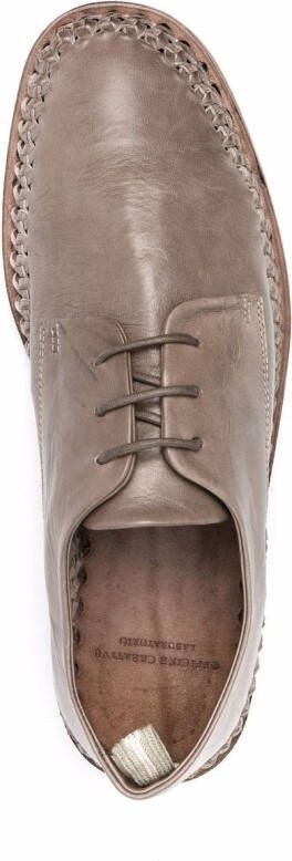 Officine Creative Leren veterschoenen Beige