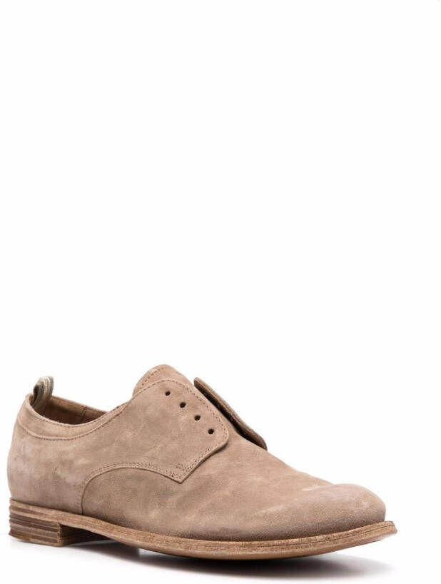 Officine Creative Lexikon Oxford suède schoenen Beige