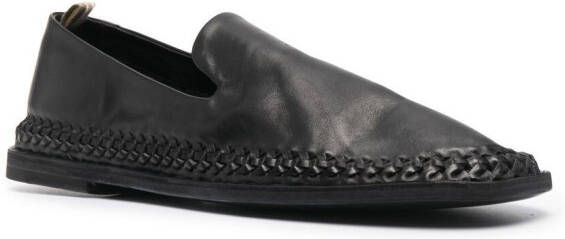Officine Creative Loafers met opvallend stiksel Zwart