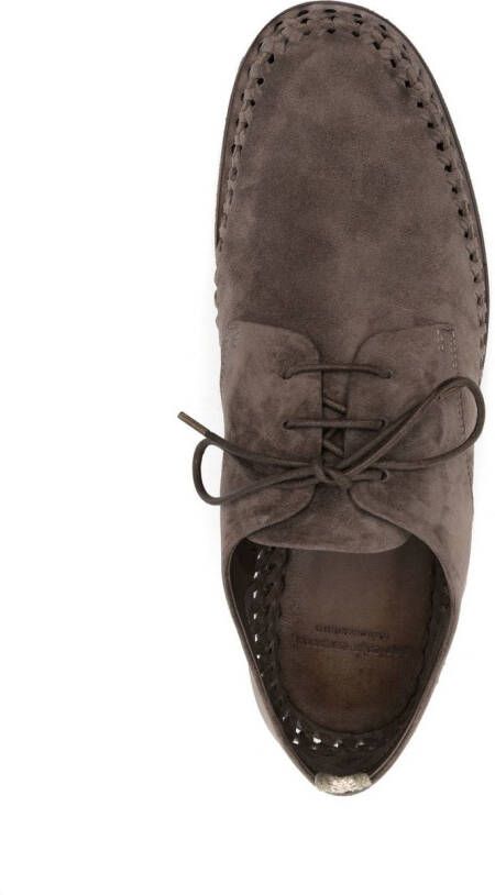 Officine Creative Miles suède derby schoenen Grijs