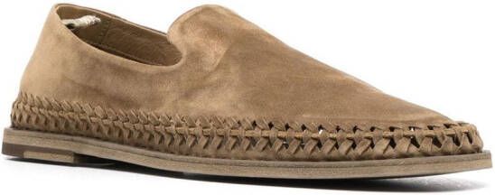 Officine Creative Miles suède loafers Beige