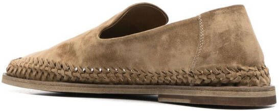 Officine Creative Miles suède loafers Beige