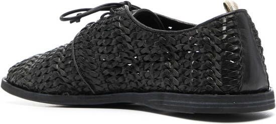 Officine Creative Moreira 5 geweven berby schoenen Zwart