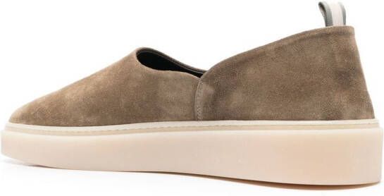 Officine Creative Muskrat suède loafers Groen