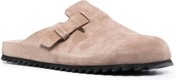 Officine Creative Oliver Flint suède slippers Beige