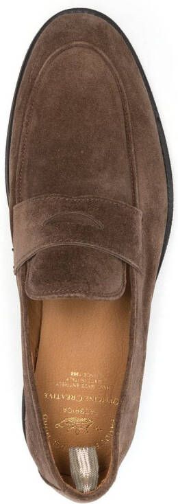 Officine Creative Opera Flexi 101 suède loafers Bruin