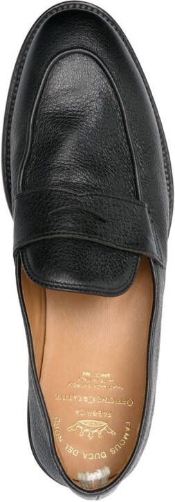 Officine Creative Opera leren penny loafers Zwart